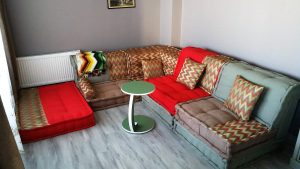 Sewing Sofa Setting - Red Yellow Green 355-HW95