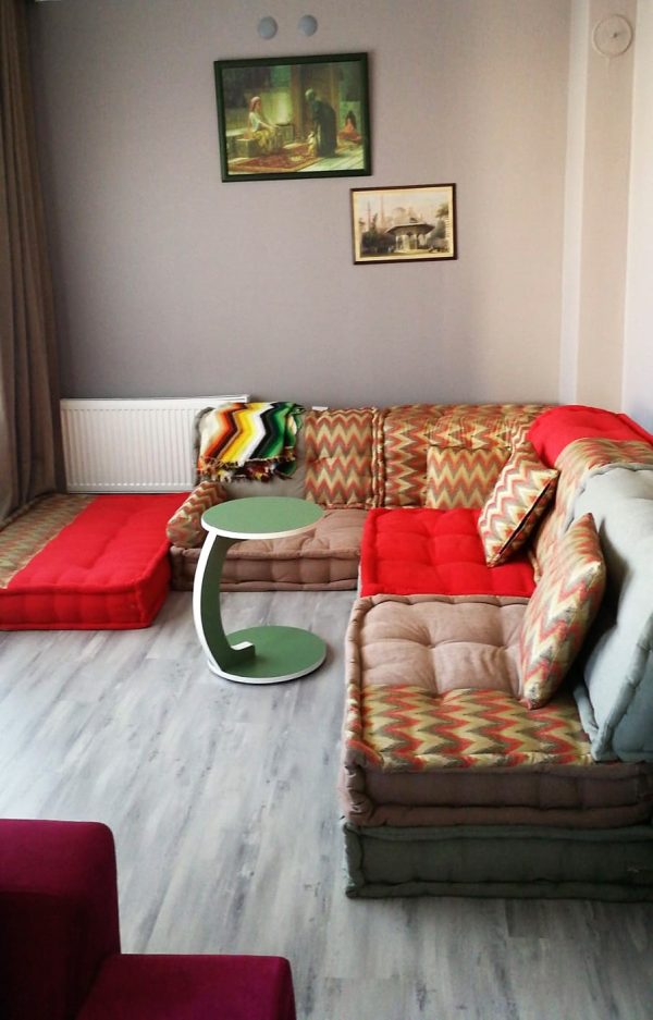 Handwork Sewing Sofa Setting - Red Yellow Green 28-HW95 - Image 3