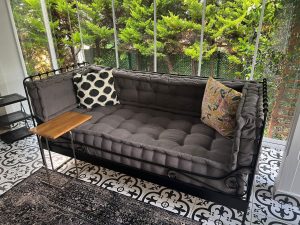 Wrought Iron Sofa Cushions, Handmade Custom Bench Cushion 11-HB95M