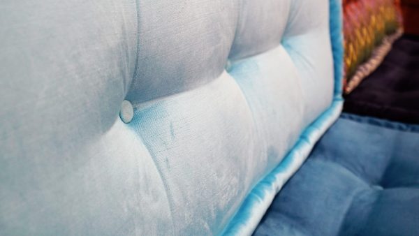Large Blue Cushion With Back Support For Livingroom 5-MB95 - Image 3