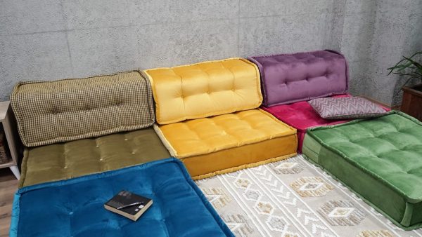 Foldable Bed Floor Couch Set, Modular Big Cushions 7-MB95 - Image 4