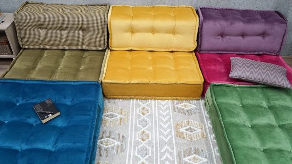 Foldable Bed Floor Couch Set, Modular Big Cushions 7-MB95 - Image 5