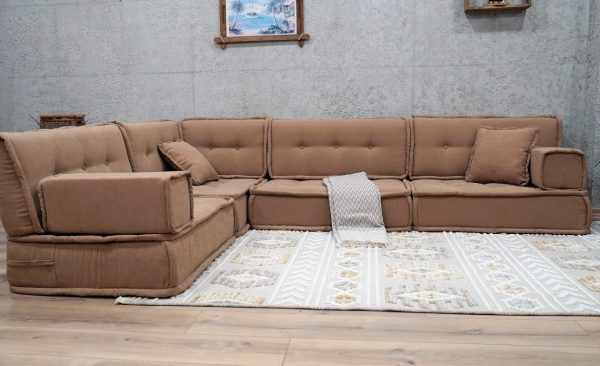 Camel - Large Brown Cushion Floor Set 19-MB70