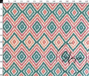 Baklava Ikat Patterned Curtain and Sofa Fabric