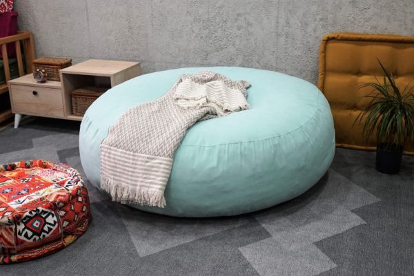 Large Round Bean Bag Couch With Washable Cover 30-P40 - Image 3