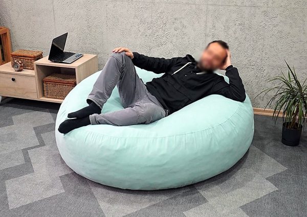 Large Round Bean Bag Couch With Washable Cover 30-P40 - Image 4