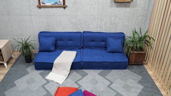 Large Blue Pillow in the Floor For Living Room 23-MB70 - Image 6