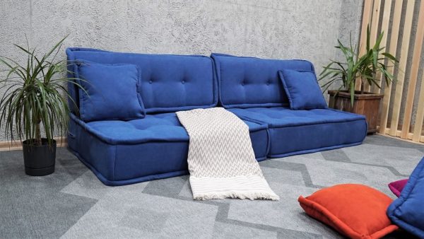 Large Blue Pillow in the Floor For Living Room 23-MB70 - Image 4