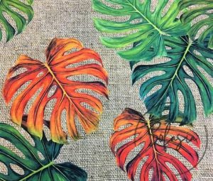 Burlap Backdrop Orange Camel Fabric