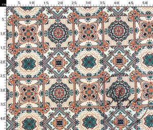 Colorful Ceramic Patterned Fabric