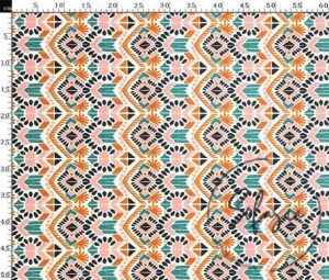 Colorful Ikat Patterned Fabric