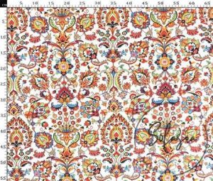 Colorful Tapestry Patterned Floor Cushion Fabric