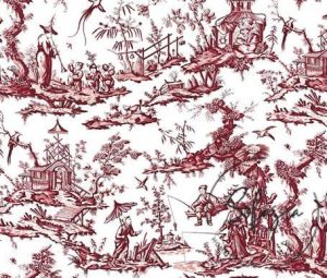 Dusty Rose Japanese Tile Fabric