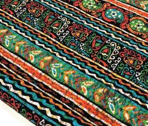 Ethnic Patterned Background Curtain and Sofa Fabric