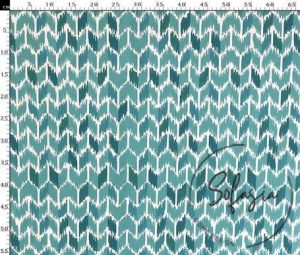 Green Ikat Pattern Curtain and Sofa Fabric