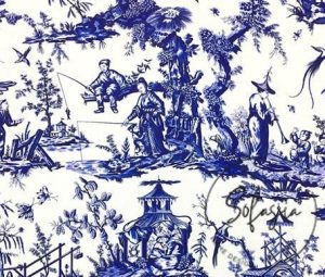 Japanese Tile Patterned Sofa and Curtain Fabric