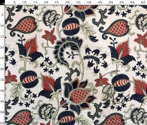 Paisley Patterned Floral Pillow Fabric