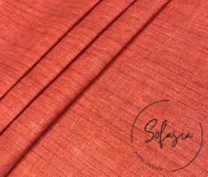 Peach Linen Look Fabric