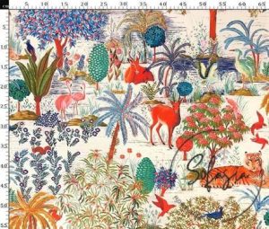 Stone Ground Forest Pattern Fabric