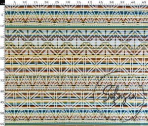 Stripe Ethnic Patterned Pillow Fabric