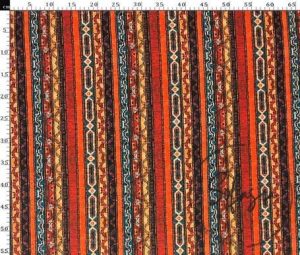 Striped Kilim Patterned Floor Cushion Fabric