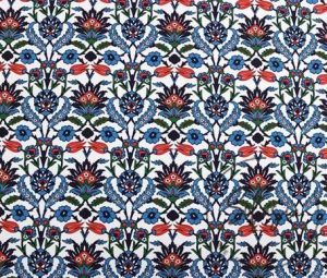 Tile Patterned Sofa Cover Fabric