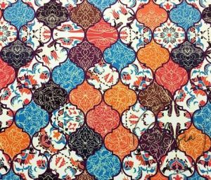 Turkish Motif Moroccan Patterned Fabric