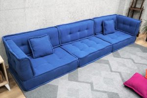 Large Size Blue Floor Cushion Custom Made For Adults 29-MB70