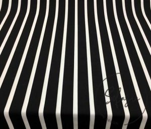 Black and White Striped Fabric
