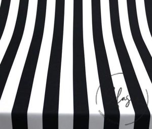 Black and White Thick Vertical Striped Background Curtain and Sofa Fabric
