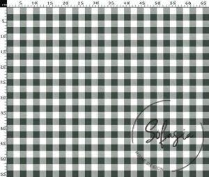 Black Mulberry Small Gingham Patterned Fabric