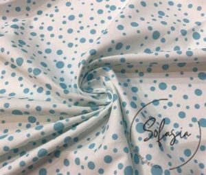 Blue Droplet Pattern Fabric