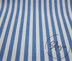 Blue Striped Fabric, Curtain and Sofa Fabric