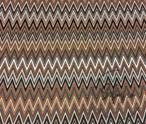 Brown Color Gradient Zigzag Fabric