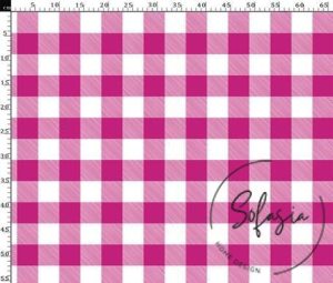 Cherry Large Gingham Patterned Fabric