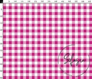 Cherry Small Gingham Patterned Fabric