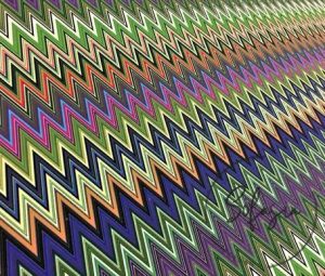 Color Gradient Zigzag Fabric
