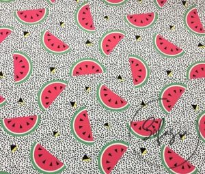 Dotted Watermelons Patterned Fabric