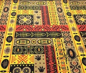 Fish Ethnic Pattern Authentic Fabric