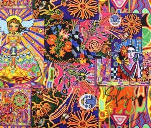 Frida-2 Patterned Curtain and Sofa Fabric