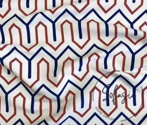 Geometric Line Pattern Fabric