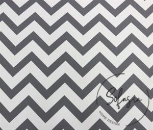 Gray White Zigzag Patterned Curtain and Sofa Fabric