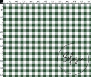 Kiwi Small Gingham Patterned Fabric