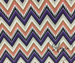 Lilac Pink Zigzag Patterned Curtain and Sofa Fabric