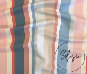 Pastel Stripe Pattern Fabric