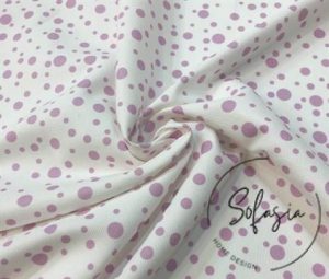 Pink Droplet Pattern Fabric
