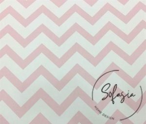 Pink Zigzag Upholstery Fabric