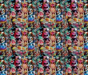 Pop Art Lollipop Patterned Fabric
