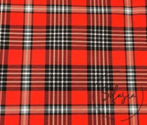 Red British Plaid Fabric