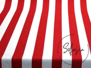 Red Thick Striped Fabric, Sofa and Curtain Fabric